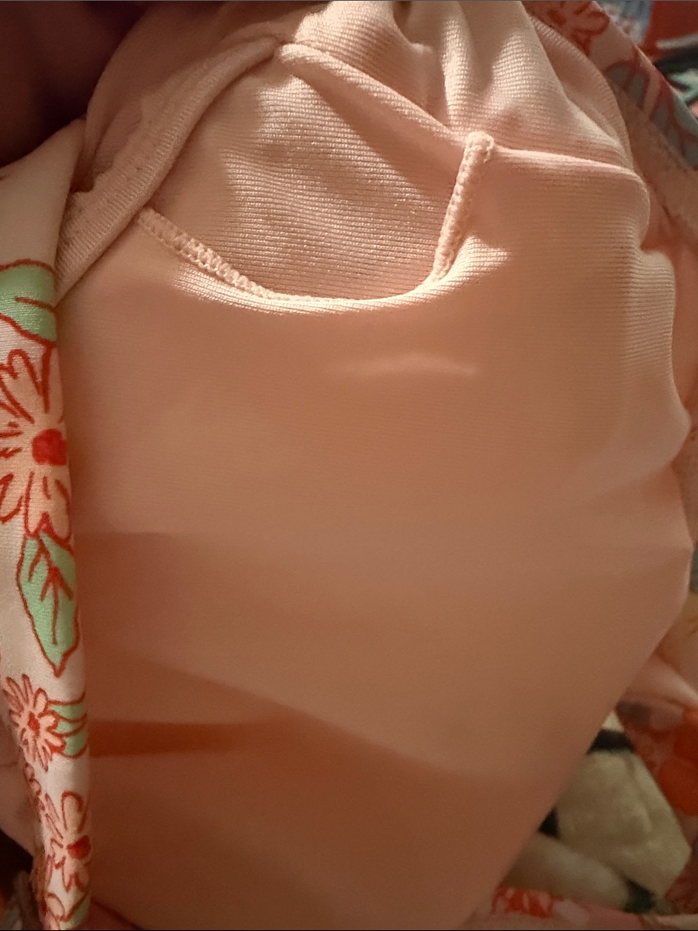 Cupshe Pink Floral One-Piece Swimdress  Tie Skirt Size XL Resort Cruise Vacation - Picture 5 of 5